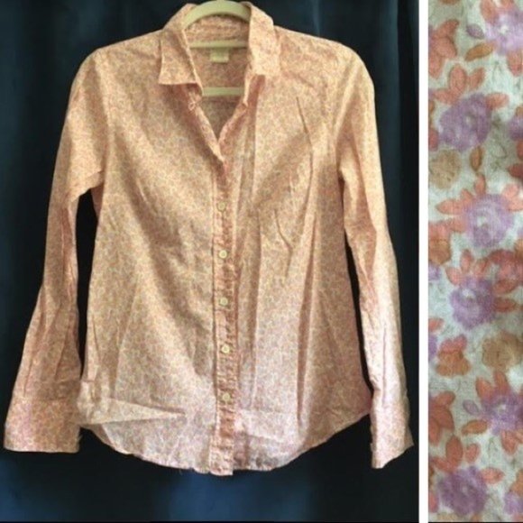 J. Crew Tops - J.Crew | Floral Oxford